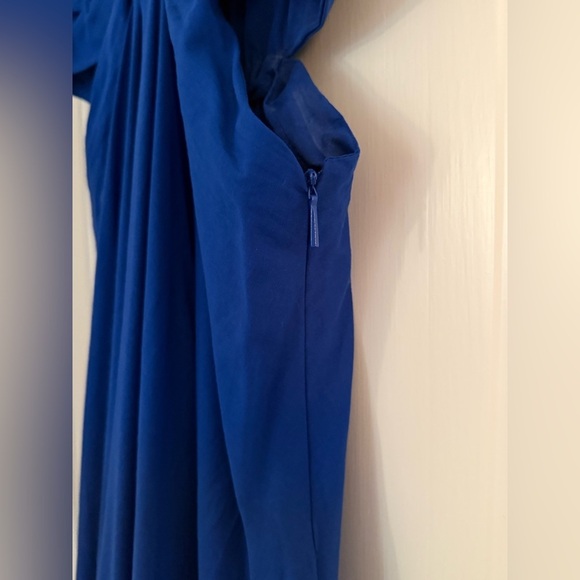 MANGO Blue Knot Dress With Openings- size 6 - Picture 5 of 9